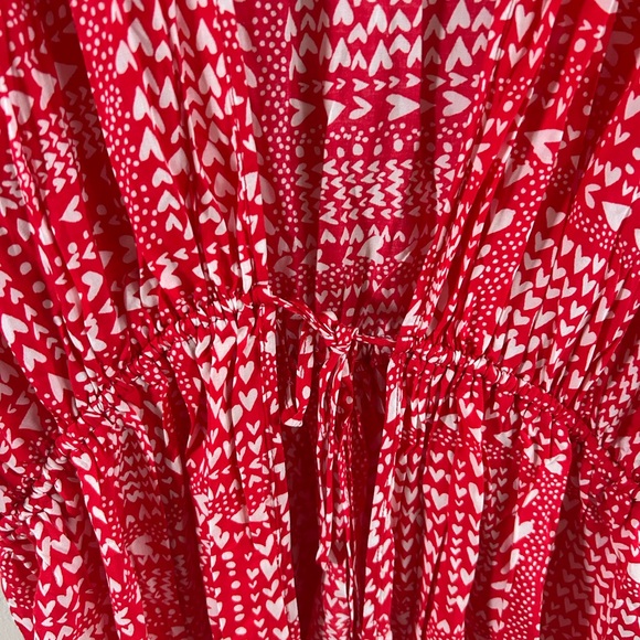 Victorias Secret kimono robe red hearts one size - Picture 6 of 7